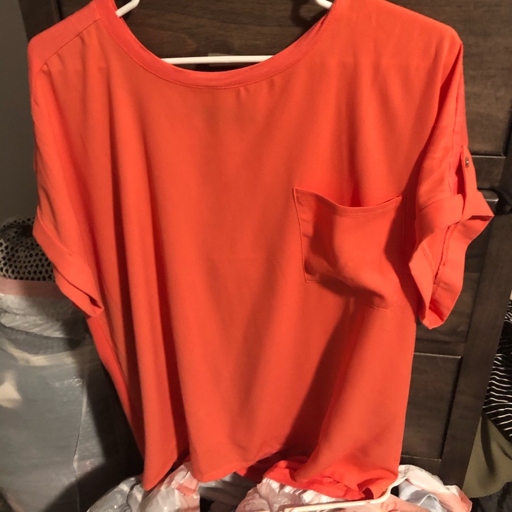 $14 or 3/30 NWOT APT 9 XXL tab sleeve Orange